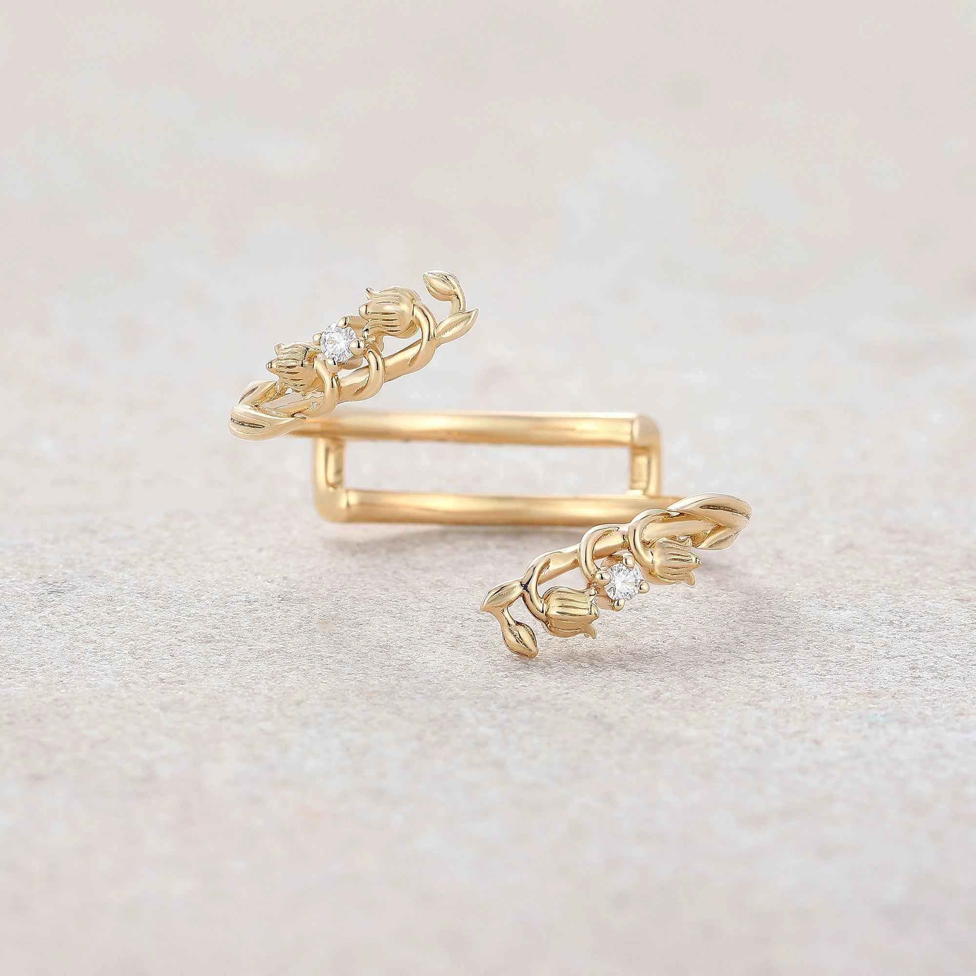 Floral Inspired | Lily of the Valley Design Enhancer Wedding Band