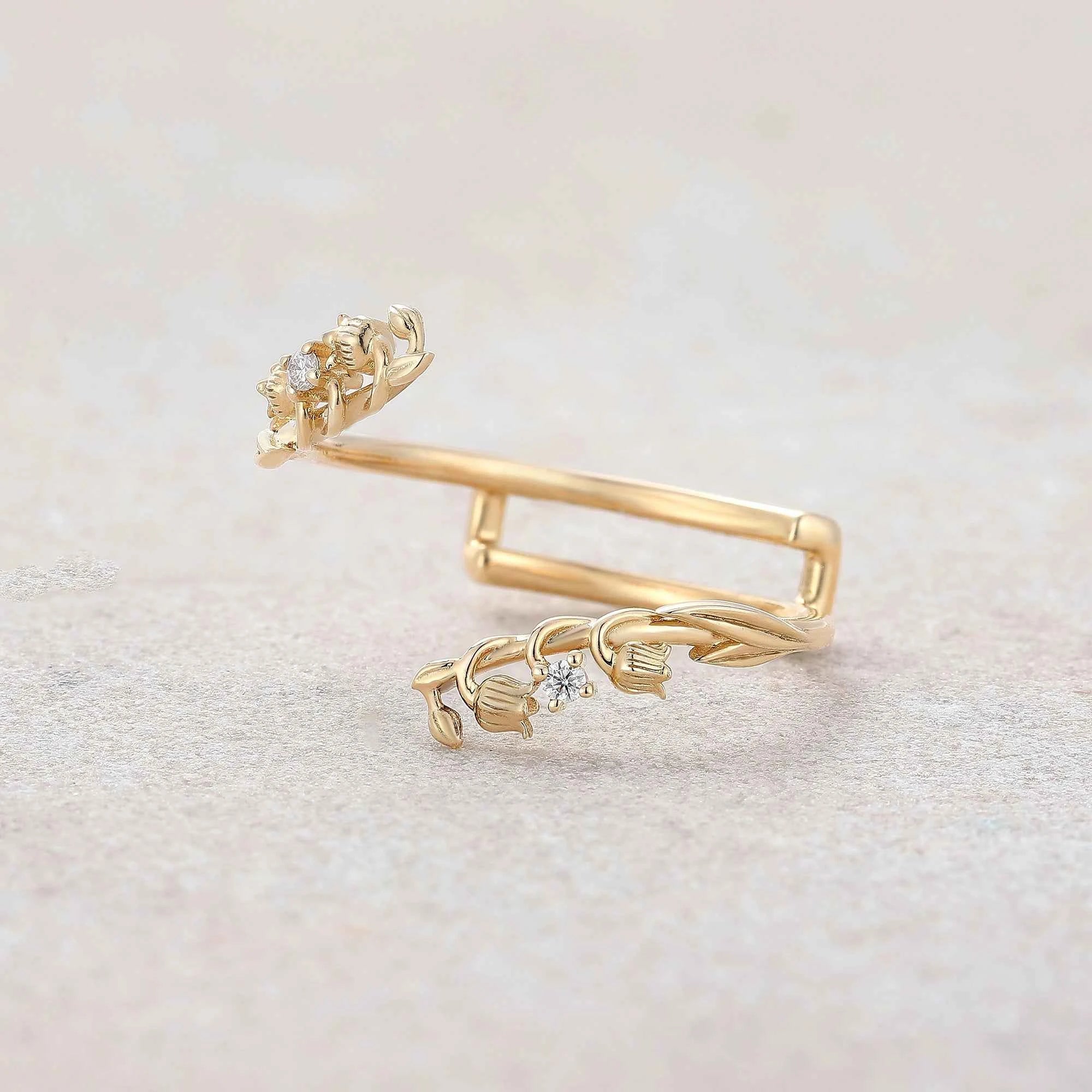 Floral Inspired | Lily of the Valley Design Enhancer Wedding Band