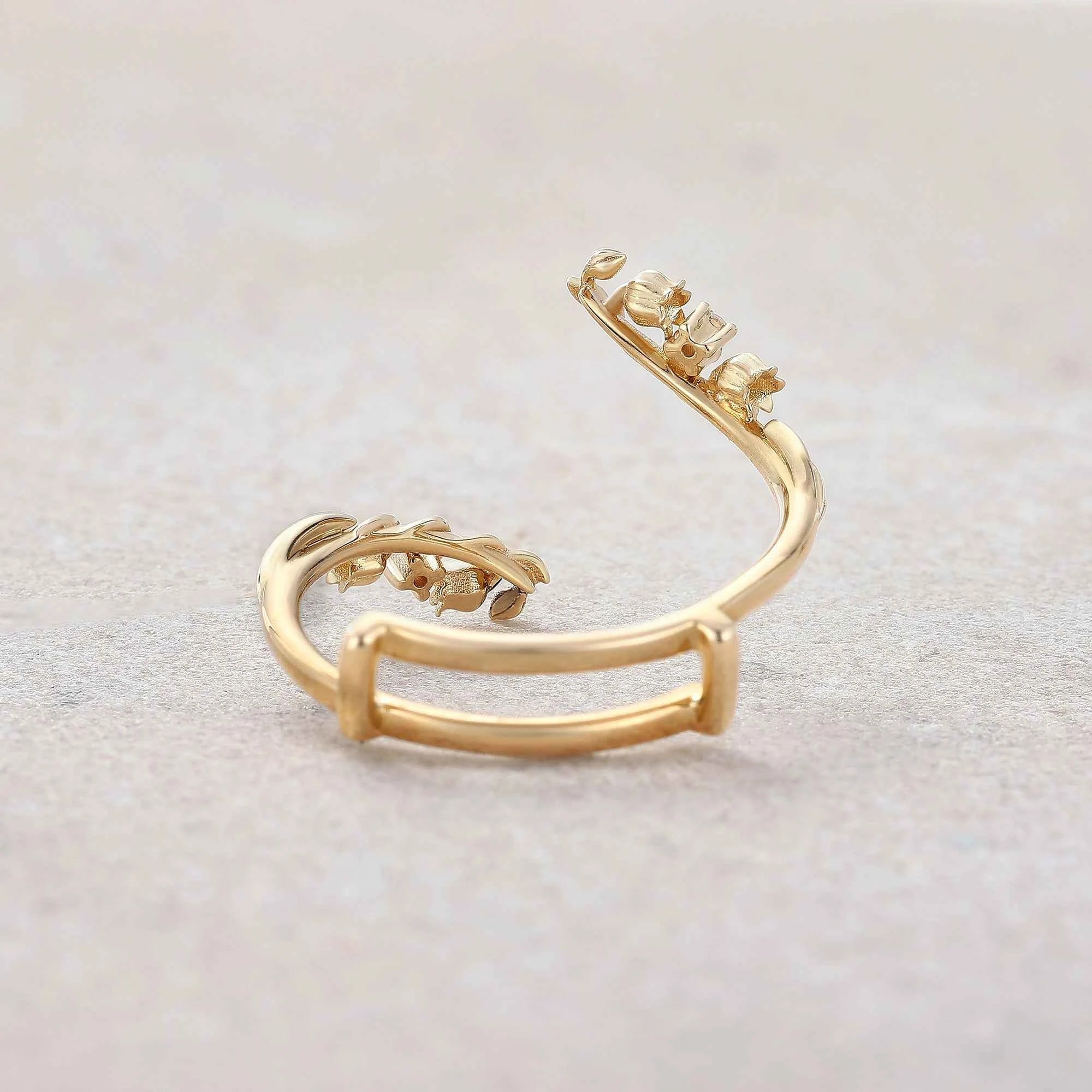 Floral Inspired | Lily of the Valley Design Enhancer Wedding Band