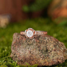 Floral Inspired | Moissanite Engagement Ring Rose Design