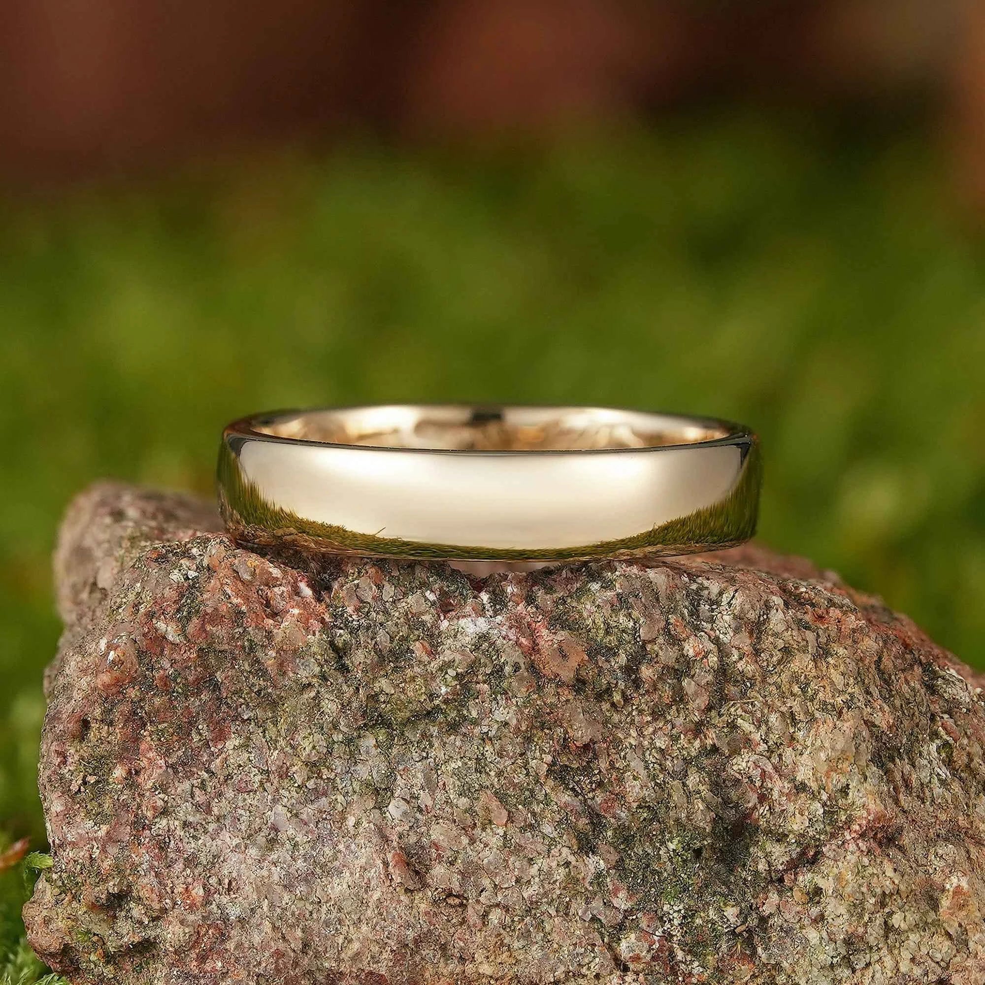 Floral Inspired | Moning Glory Design Gold Wedding Band September