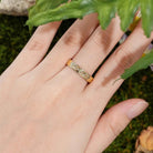 Floral Inspired | Moning Glory Design Gold Wedding Band September