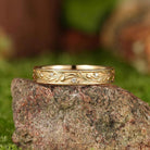 Leaf Inspired | Ivy Leaf Design Mens Wedding Band
