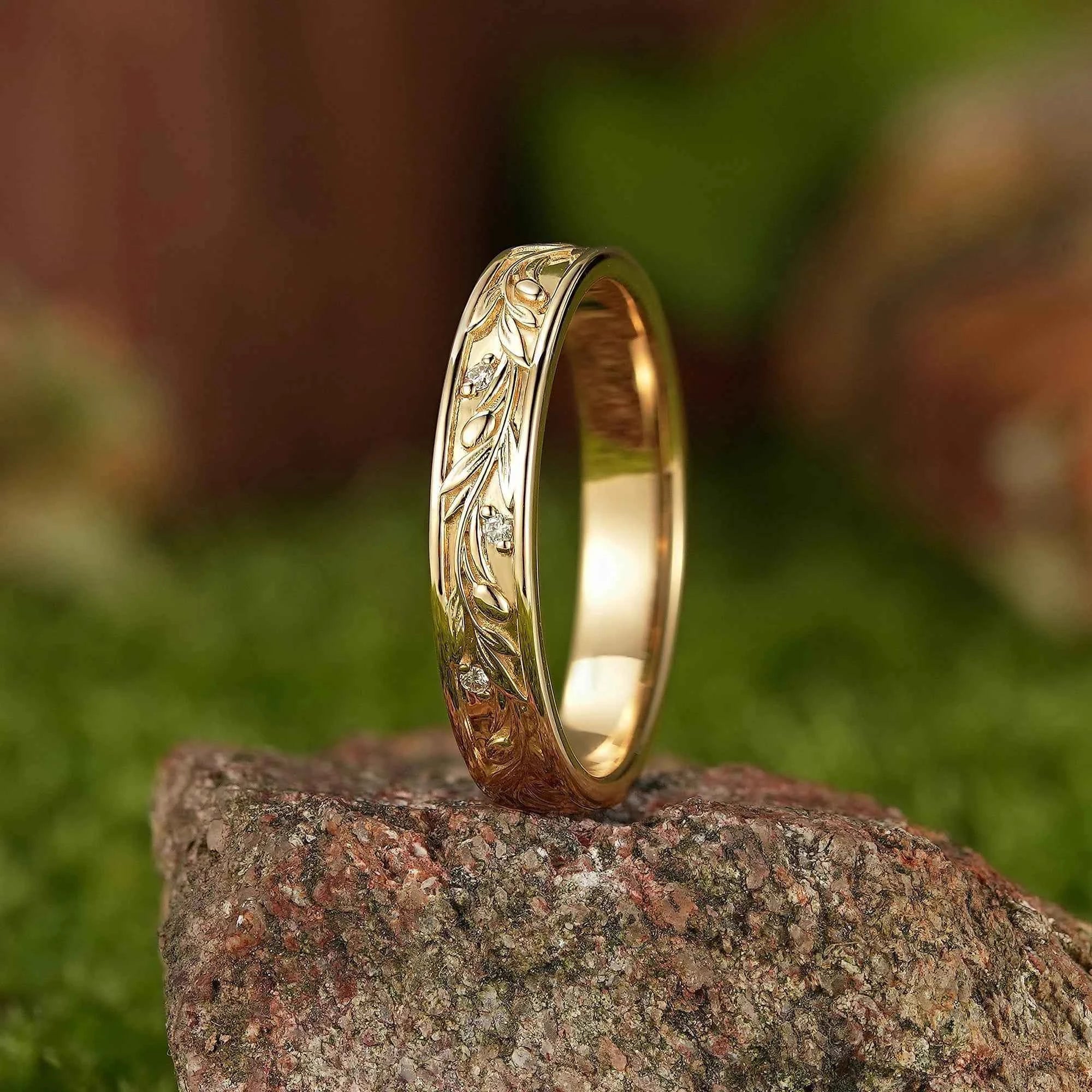 Halloween Theme Design Ruby Wedding Band