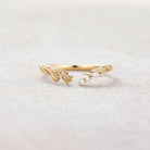 Floral Inspired | Tulip Design Curved Stacking Wedding Band