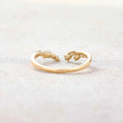 Floral Inspired | Tulip Design Curved Stacking Wedding Band