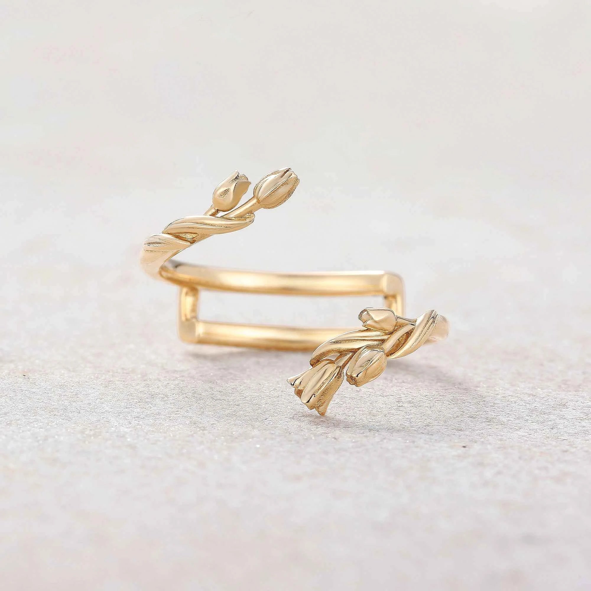 Floral Inspired | Tulip Design Enhancer Wedding Band