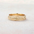 Floral Inspired | 5mm Tulip Design Mens Wedding Band