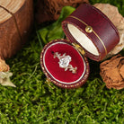 LCCjewelry | Nature Inspired Coffin Cut Moissanite Engagement Ring - LCCjewelry