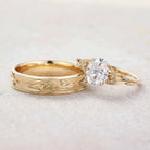 Floral Inspired | 2pcs Daffodils Design Moissanite Couple Rings