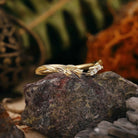 Floral Inspired | Tulip Design Curved Stacking Wedding Band