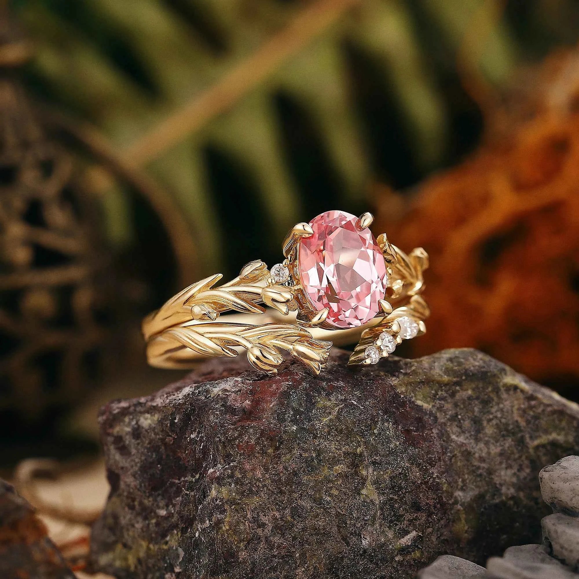 Floral Inspired | Papalacha Spring Tulip Engagement Ring Set