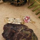 Floral Inspired | Papalacha Tulip Flower Design Couple Ring Set