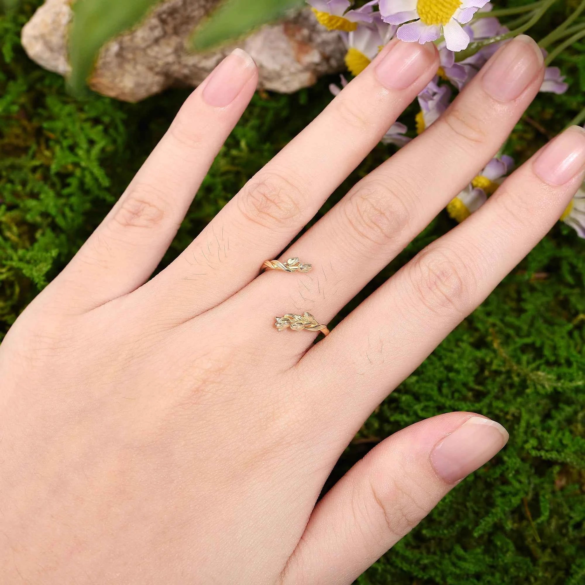 Floral Inspired | Tulip Design Enhancer Wedding Band