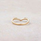 Floral Inspired | Morning Glory Design Curved Wedding Band