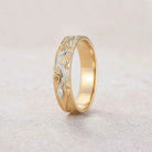 Halloween Theme Serpent Rose Wedding Band