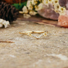 Floral Inspired | Morning Glory Design Curved Wedding Band