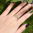 Halloween Theme Serpent Rose Wedding Band