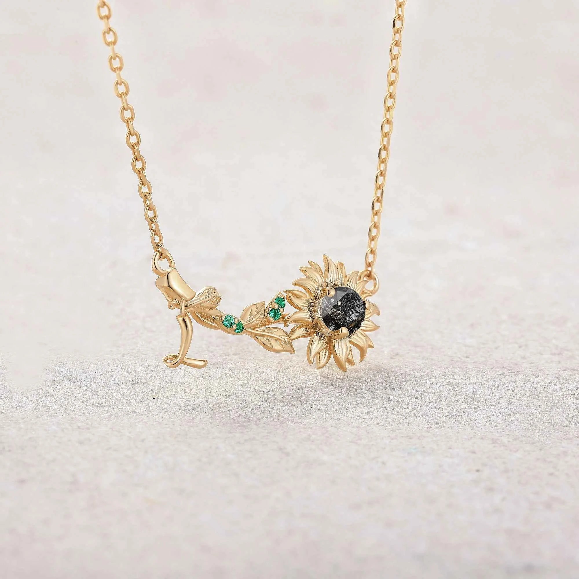 Floral Inspired | Sunflower Design Pendant Necklace