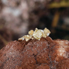 Floral Inspired | Cosmos Design Yellow Moissanite Engagement Ring