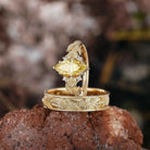 Floral Inspired | 2pcs Chrysanthemum Moissanite Couple Rings