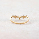 Leaf Inspired | Christmas Holly Leaf Curved Wedding Band