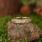 LCCjewelry | Unique Yellow Gold Leaf and Berry Design Wedding Band - LCCjewelry