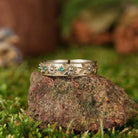 LCCjewelry | Sunflower Emerald Men's Wedding Band