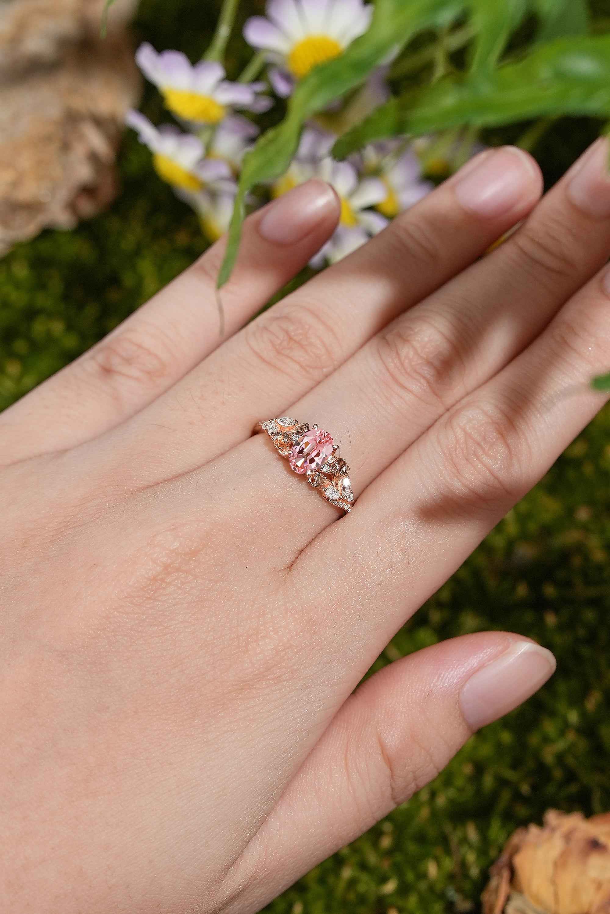 Floral Inspired | Papalacha Tulip Design Engagement Ring
