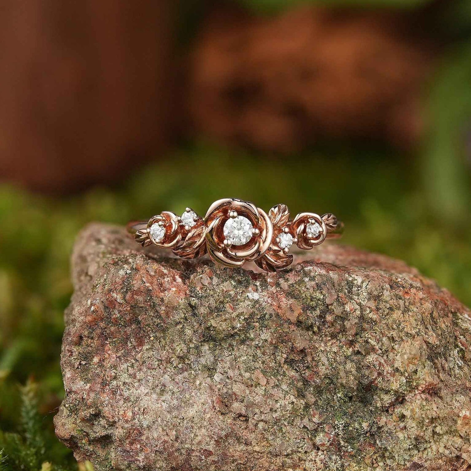Floral Inspired | Handmake Rose Engagement Ring