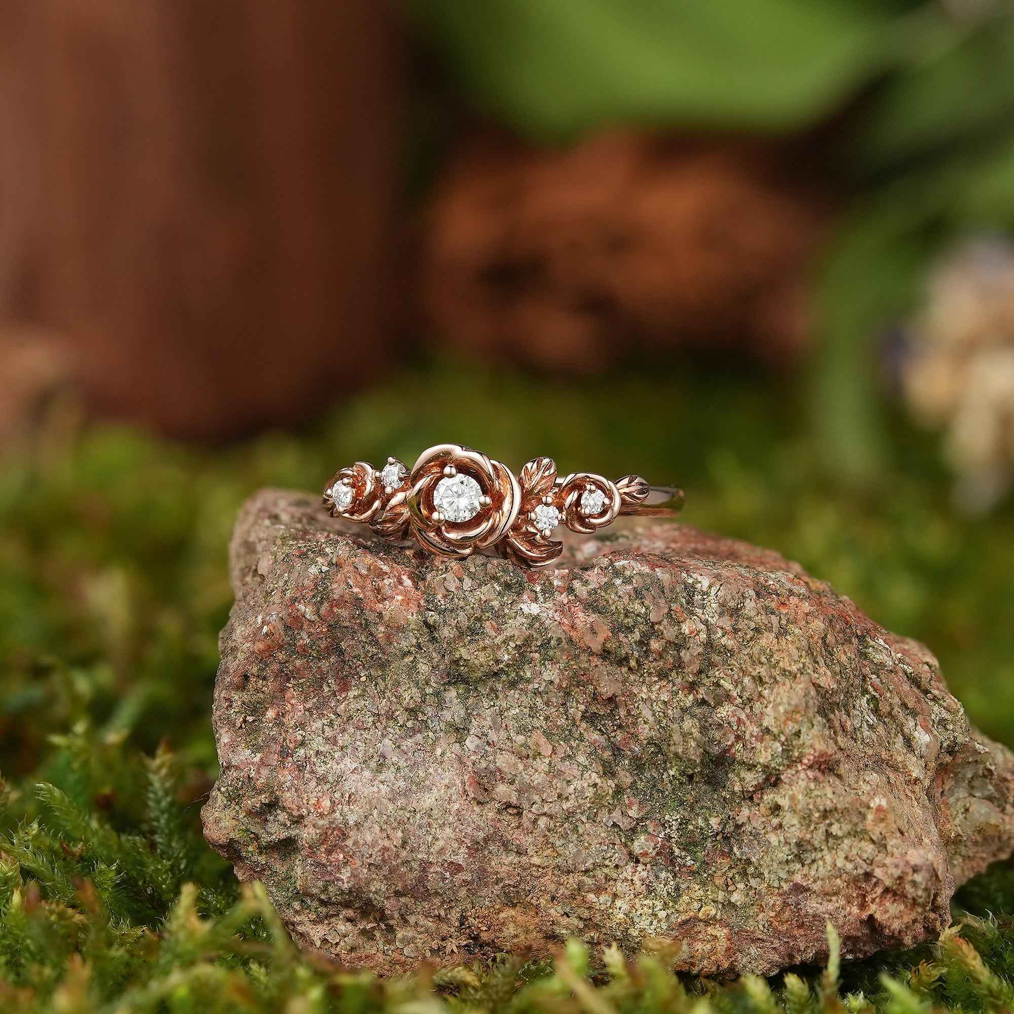 Floral Inspired | Handmake Rose Engagement Ring