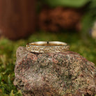 Floral Inspired | 3mm lily Of The Valley Design Wedding Band - LCCjewelry