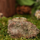 Floral Inspired | 3mm lily Of The Valley Design Wedding Band - LCCjewelry